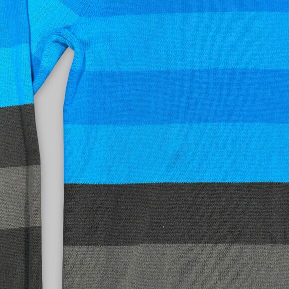 Hurley Striped Cotton Crewneck Sweater – Multicolor Men’s Medium - Picture 3 of 5